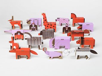 Zabawka - Zwierzęta - Zestaw 20 zwierząt do składania 