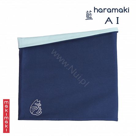 Haramaki - MakiMaki - ocieplacz, ogrzewacz, ochraniacz.AI indygo i jasny błękit