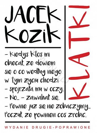 KLATKI (Wydanie drugie poprawione), Autor: Jacek Kozik książka