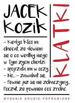 KLATKI (Wydanie drugie poprawione), Autor: Jacek Kozik książka