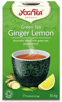 Zielona herbata imbirowo-cytrynowa   -  YOGI TEA  - AJURWEDYJSKA HERBATA KORZENNA - GREEN TEA GINGER LEMON