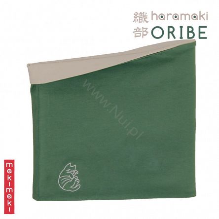 Haramaki - MakiMaki - ocieplacz, ogrzewacz, ochraniacz. ORIBE - oliwkowo-kość słonioniowa