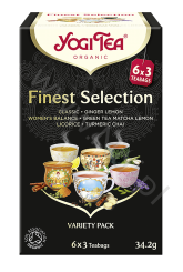 Wyborny zestaw herbat - YOGI TEA - 9 ajurwedyjskich mieszanek ziołowo-korzennych - FINEST SELECTION