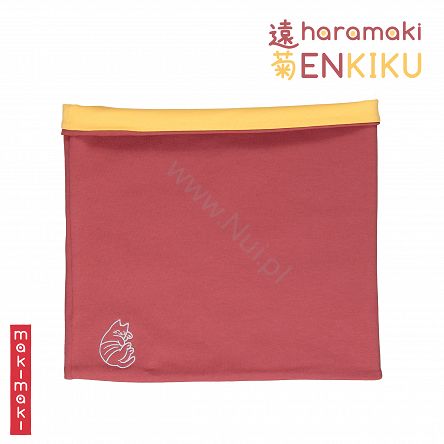 Haramaki - MakiMaki - ocieplacz, ogrzewacz, ochraniacz.ENKIKU (marsala + musztardowy)