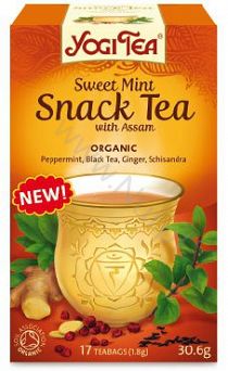 Słodka herbata miętowa z herbatą Assam - YOGI TEA  - AJURWEDYJSKA HERBATA - SWEET MINT SNACK TEA WITH ASSAM
