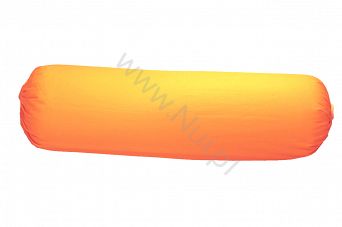 Wałek wypełniony bawełną 70cm x 20cm- Wałek, bolster do Jogi wersja standardowa, jednokolorowa - jasno-pomarańczowy